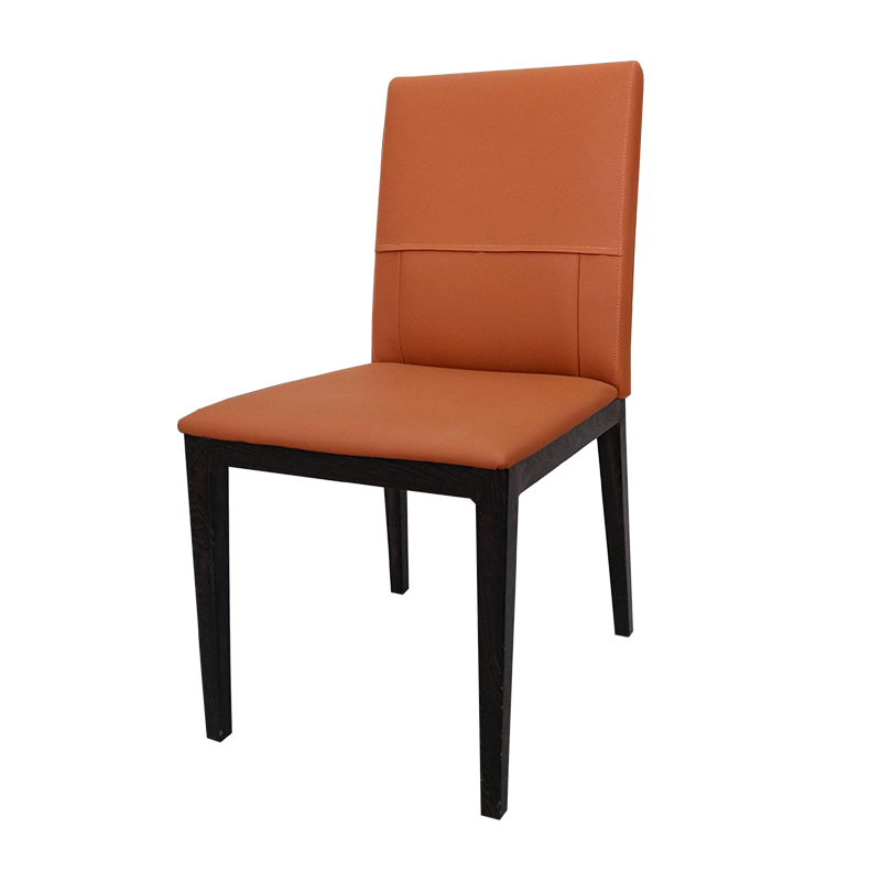 Selead Saddle Leather Ash Wood Leg Hotel Dining Chair